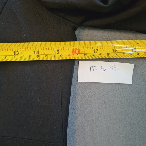 RW&CO Stretch Lining Womens Black Suit Blazer Size 0 One Button Stylish Chic - Picture 14 of 16